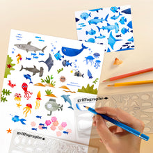 Charger l'image dans la galerie, Pochoirs Océan