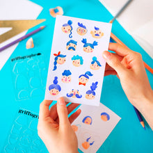 Charger l'image dans la galerie, Pochoirs Personnages