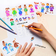 Charger l'image dans la galerie, Pochoirs Personnages