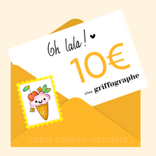 Load image into Gallery viewer, Carte cadeau griffographe
