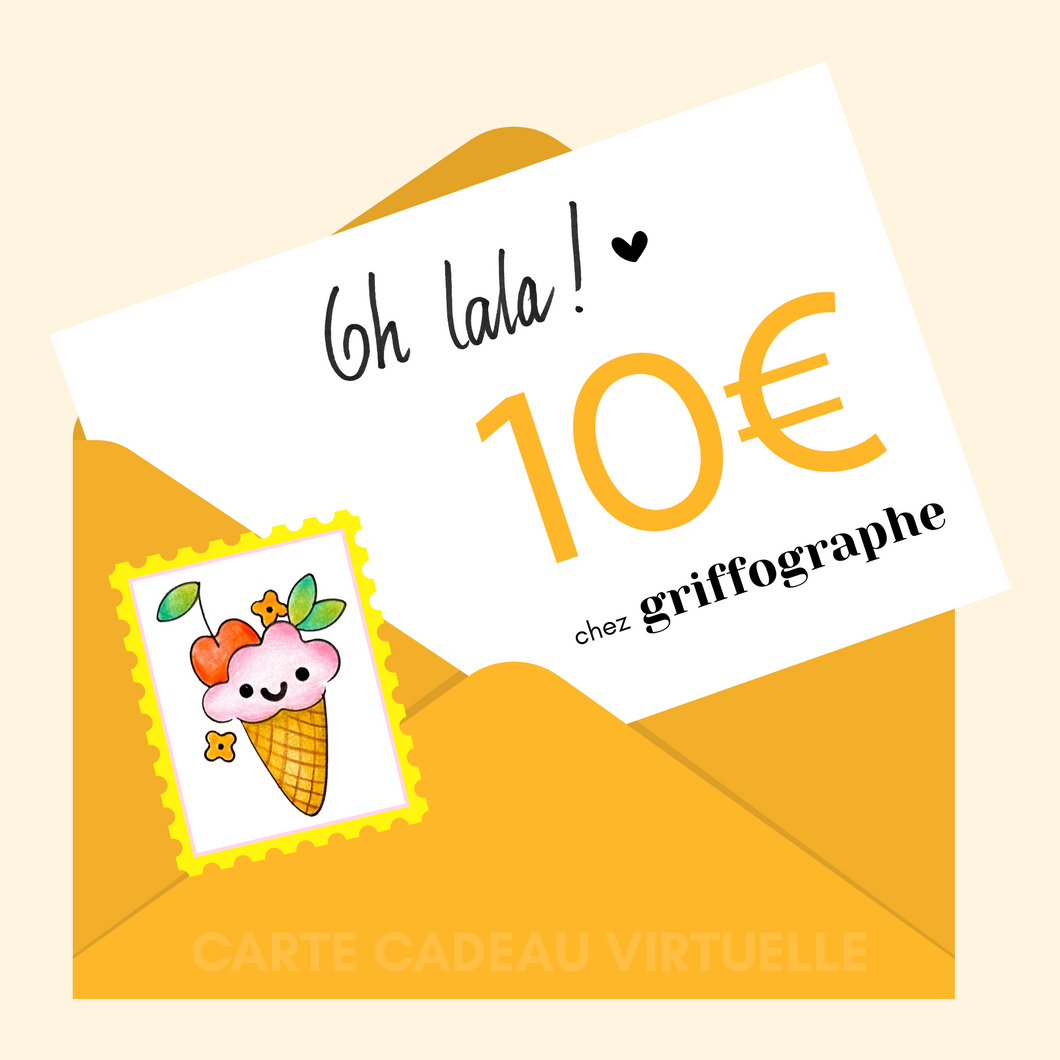 Carte cadeau griffographe