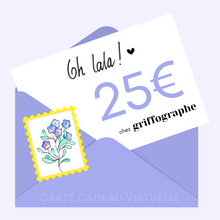 Load image into Gallery viewer, Carte cadeau griffographe
